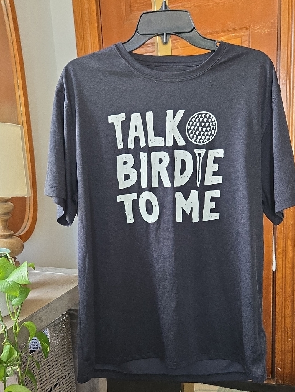 NWT Golf America Sure-Flex "Talk Birdie To Me" Polyester Tee Medium